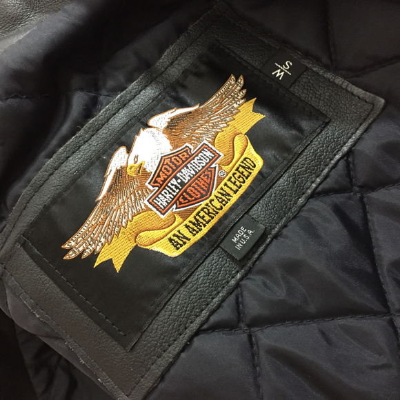 Harley Davidson Women's S Black leather Moto coat - Picture 6 of 9